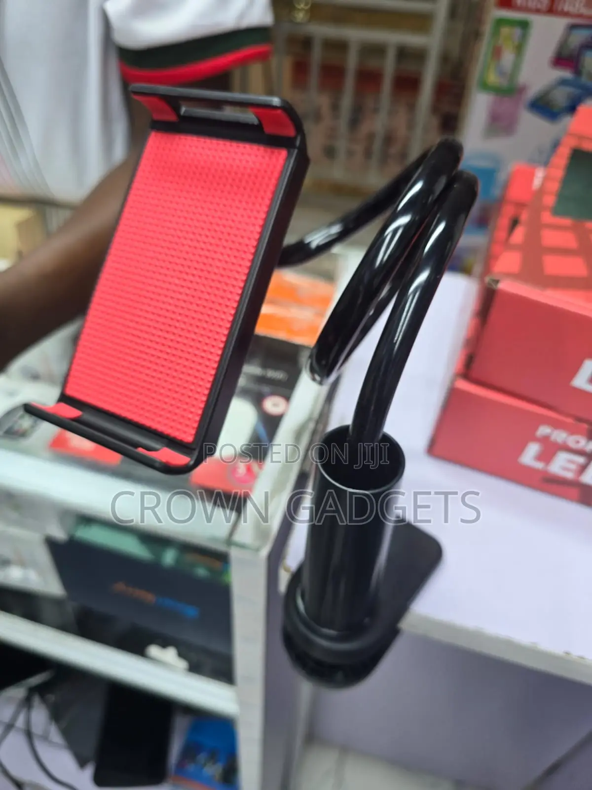 Universal Flexible Gooseneck Phone Tablet Holder With Clamp