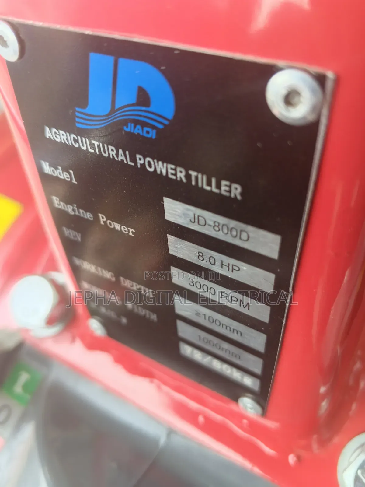JD Jiadi Agricultural Power Tiller