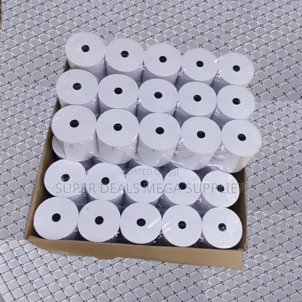 Sharp Printing Output 50 PCS 80mm by 80mm by 13mm Thermal Paper Rolls