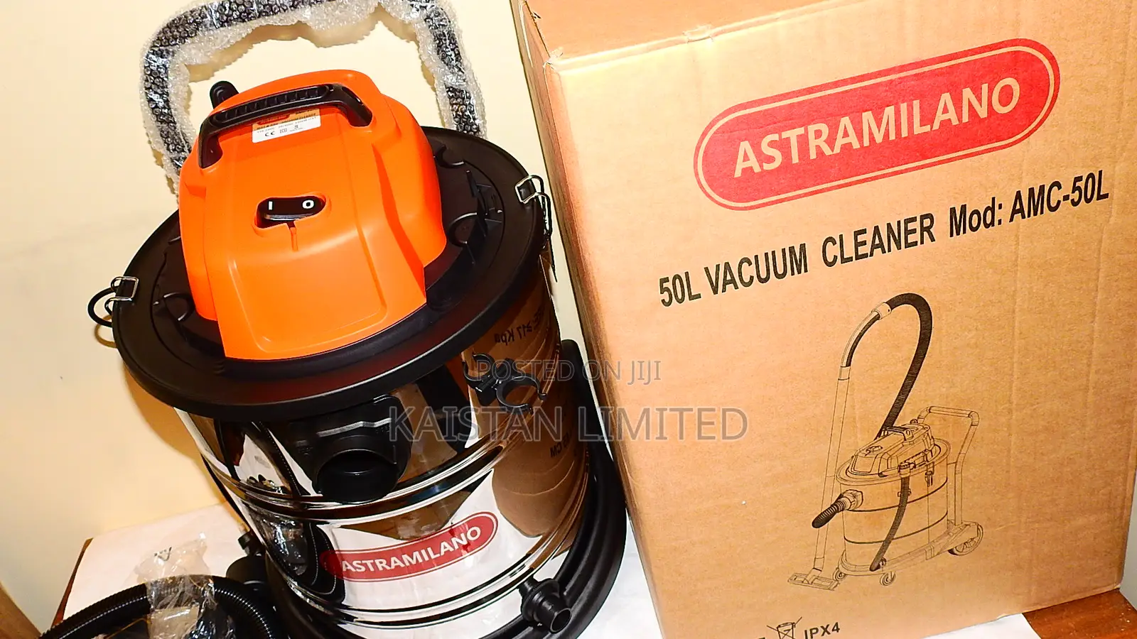 Astramilano 50L Stainless Steel Wet Dry Vacuum Cleaner (1200W)