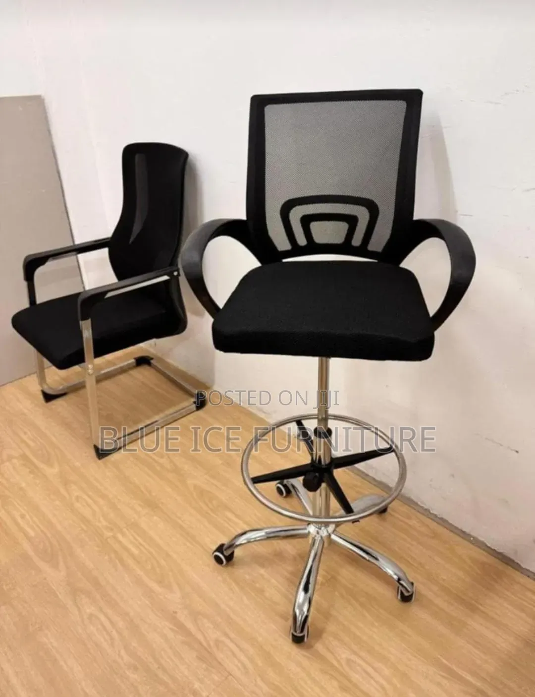 Modern High-Back Counter Cashier Chair