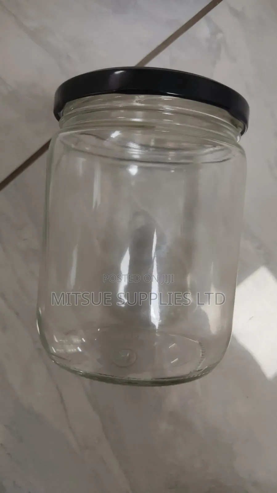 A Box of 40 Pieces Glass/Mason Jar 500ml Short Wide (11.4x8.2cm)