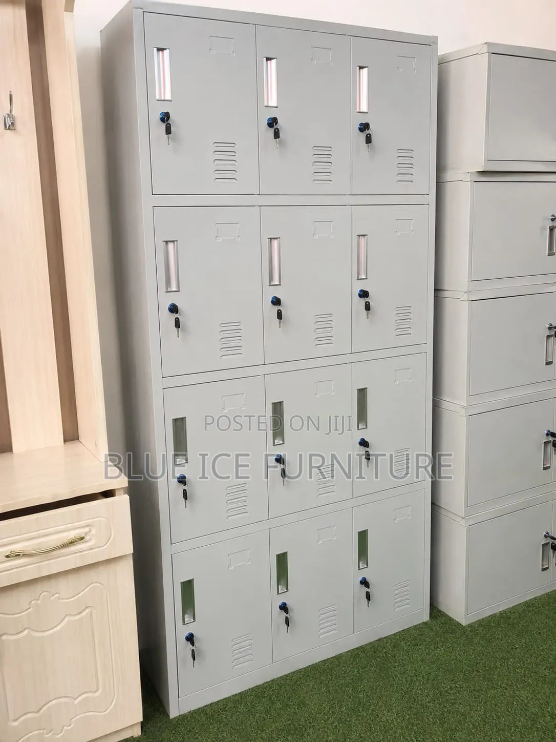 Comfort 12 Door Lockable Storing Drawer Cabinet