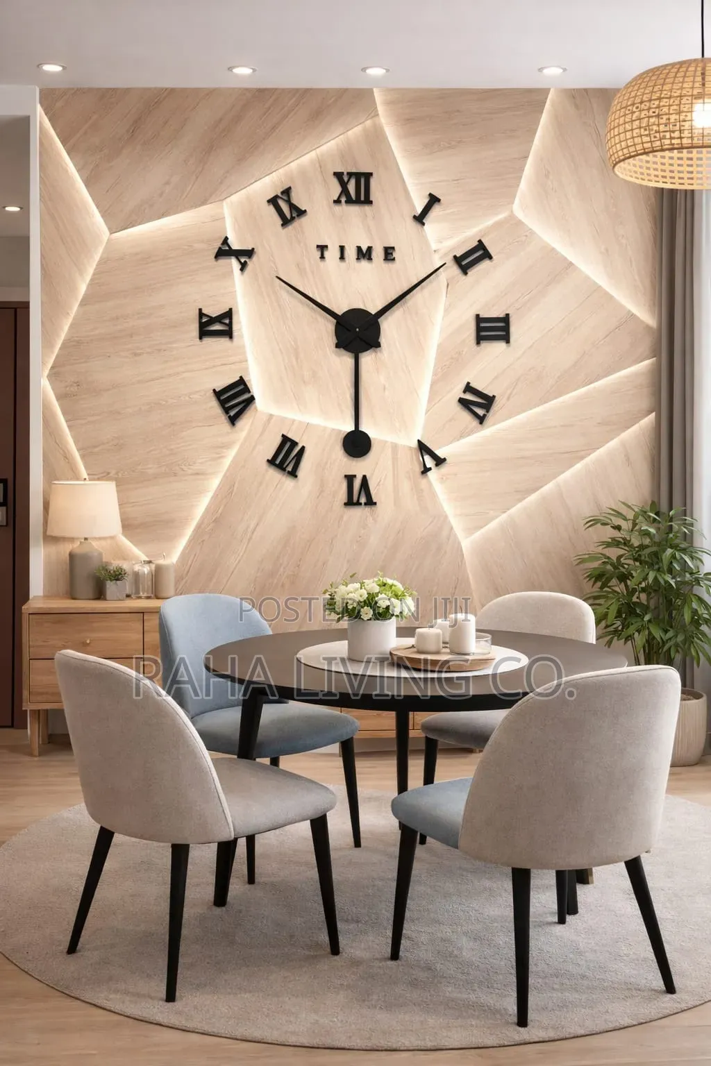 3D Roman Numeral Acrylic Mirror Wall Clock | 120cm | DIY