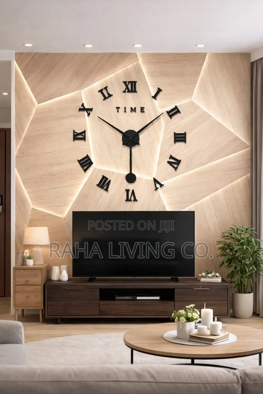 3D Roman Numeral Acrylic Mirror Wall Clock | 120cm | DIY