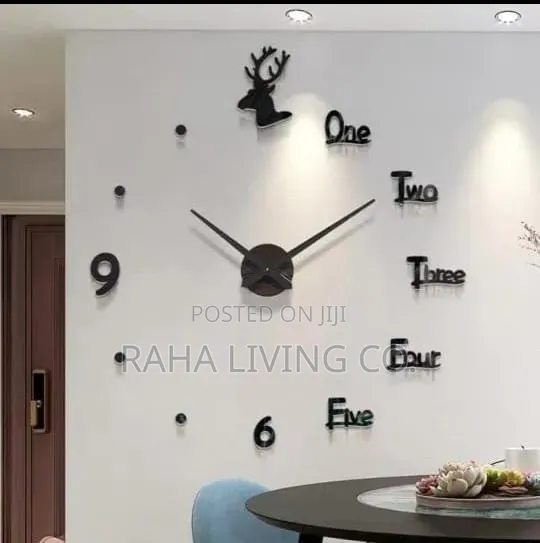 3D Roman Numeral Acrylic Mirror Wall Clock | 120cm | DIY