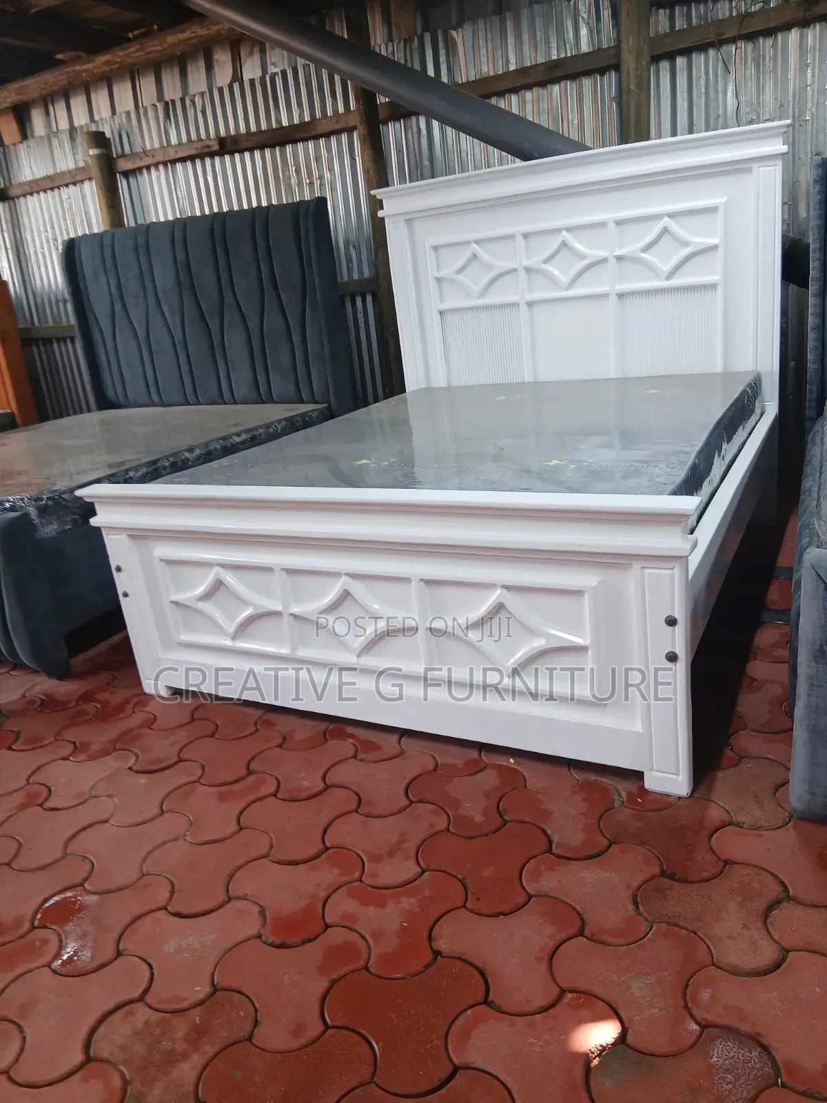 A Comfortable 5by6 Wooden Bed