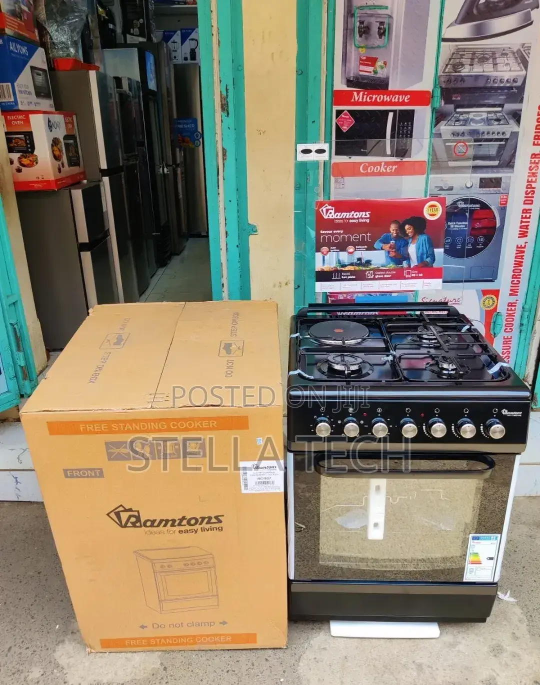 Ramtons Cooker 3G+1E 60X60Cm RC310