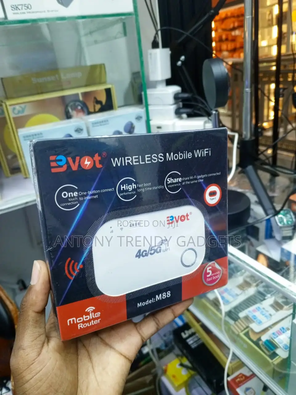 BVOT M88 Portable 4G 5G Mobile WiFi Hotspot Router