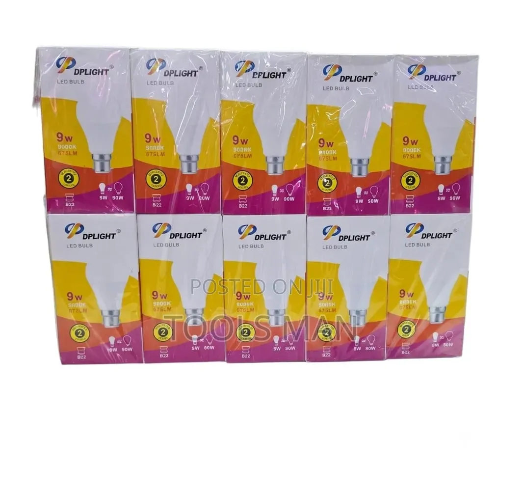 DPLight 9W LED Energy Saving Bulb B22 Bayonet Pin.