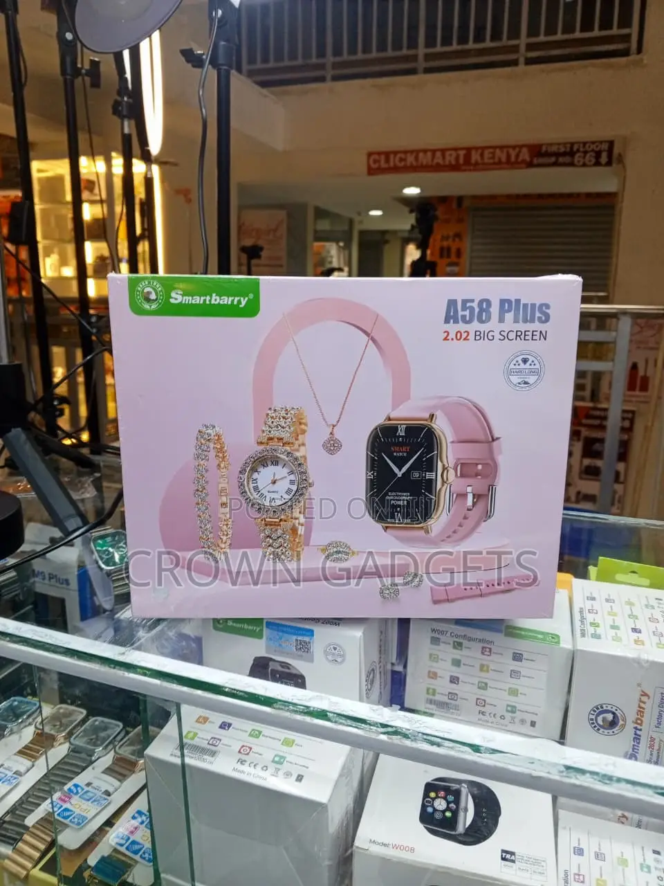Smartbarry A58 Plus 2.02" Smart Watch Gift Set for Ladies