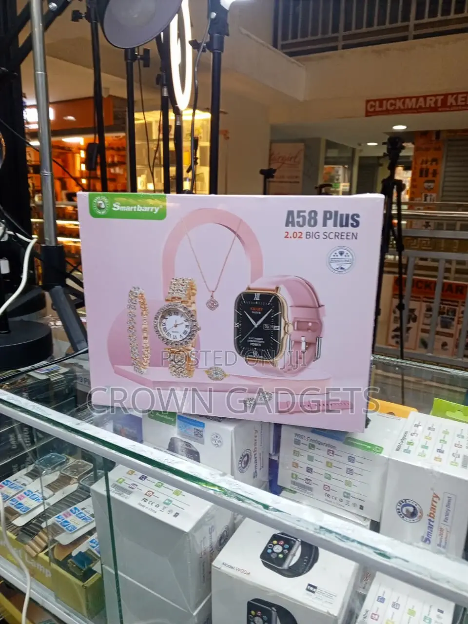 Smartbarry A58 Plus Bluetooth Calling Smartwatch Gift Box