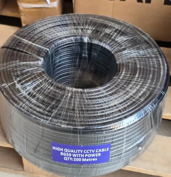 Superior RG59 CCTV Coaxial Cable 200M With Power