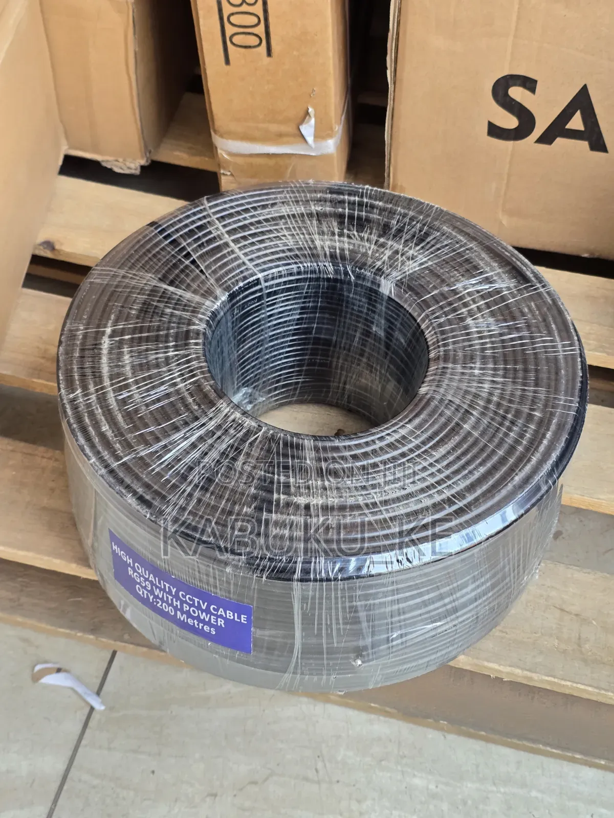 Exclusive RG59 CCTV Coaxial Cable 200M With Power