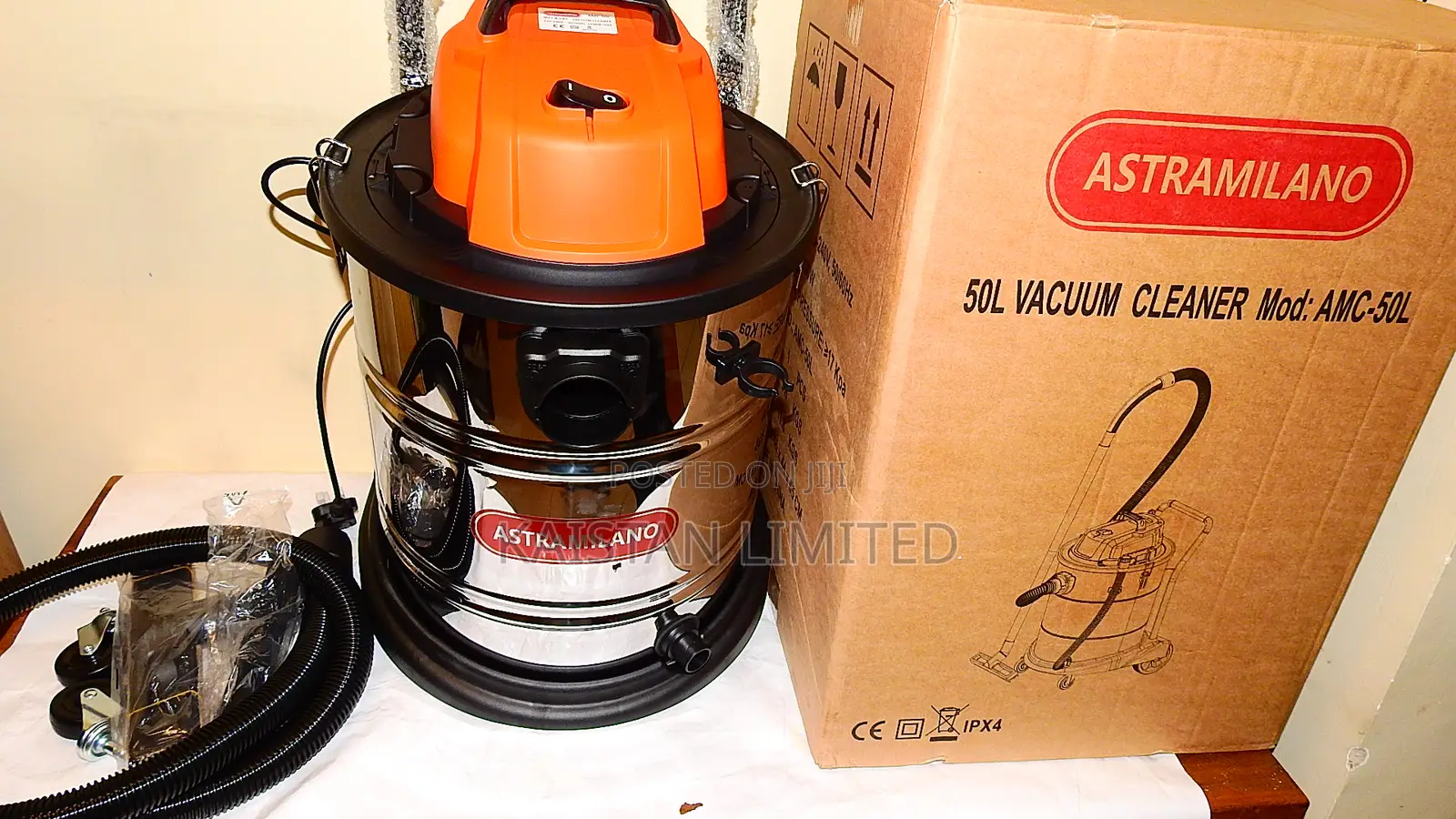 Astramilano 50L Professional Wet and Dry Vacuum Heavy-Duty Suction