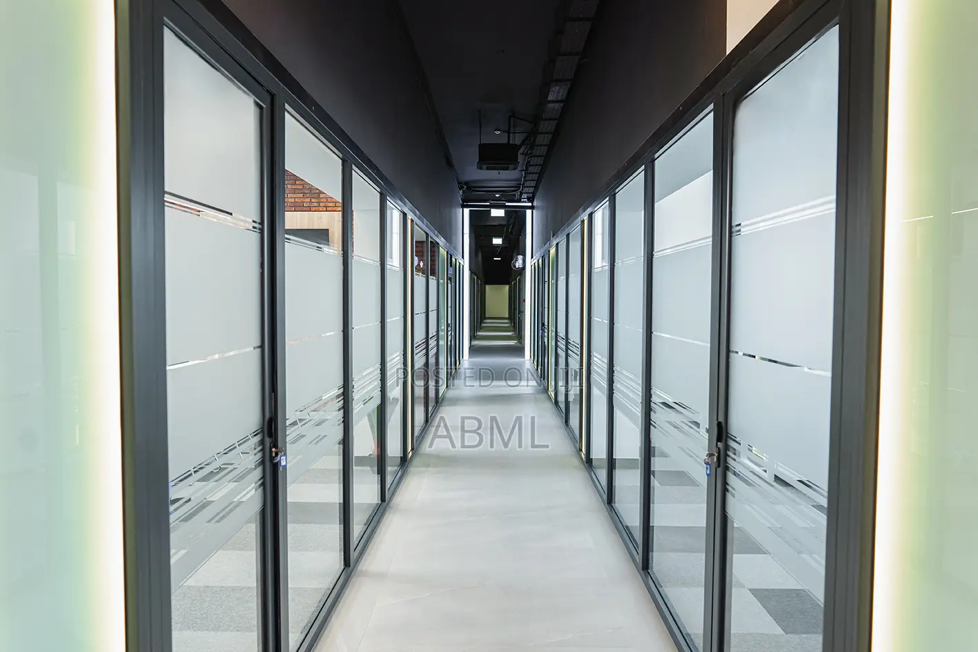 Aluminium and Glass Office Partitions.