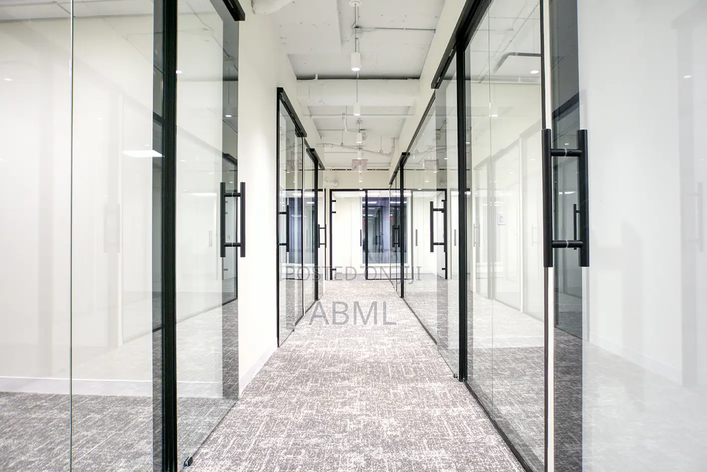 Aluminium and Glass Office Partitions.
