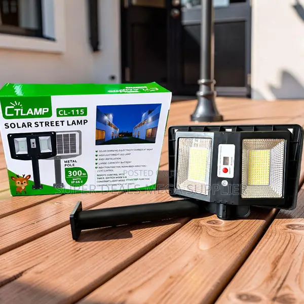 CTLamp 300W Outdoor Security Waterproof Premium Solar Street Light