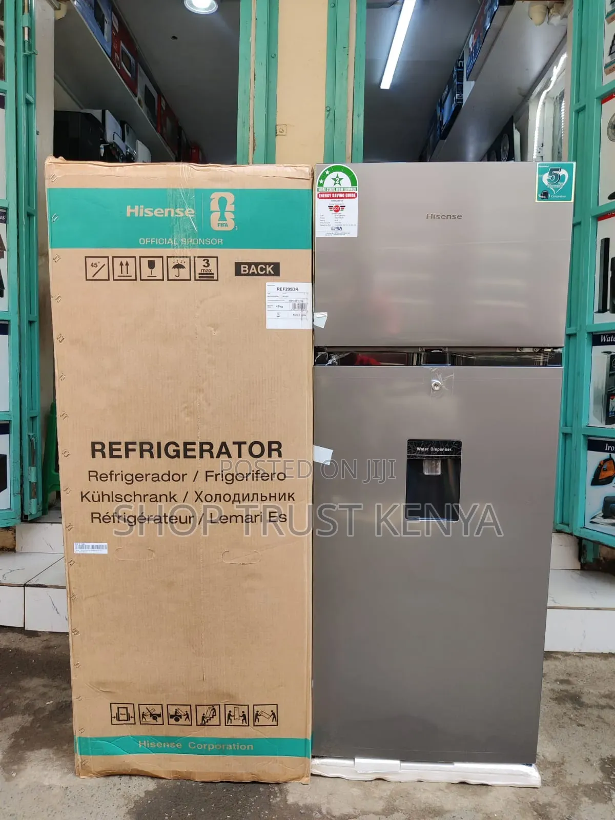 *Hisense Fridge 205Litres Direct Cool With Dispenser