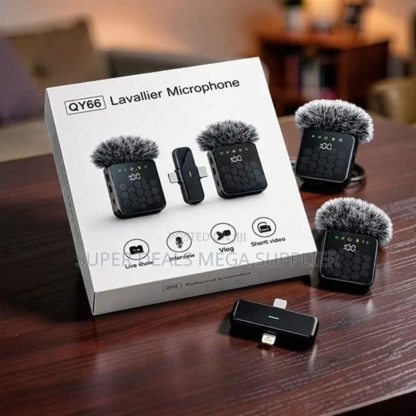 Universal Flexible 3 in 1 Dual Mics Wireless Lavalier Microphone