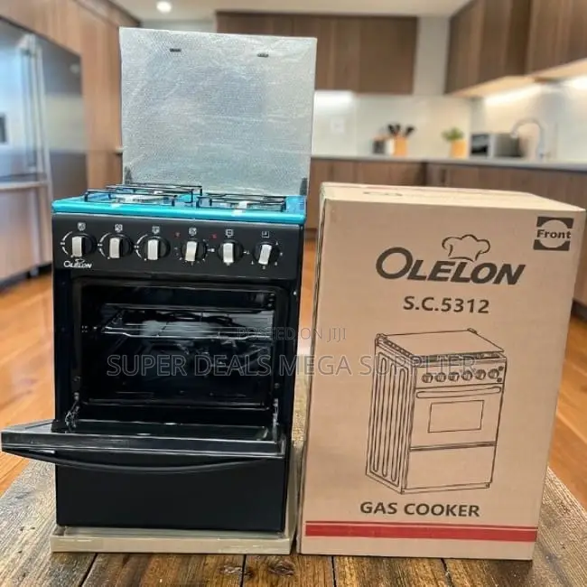 Fast-Heating Free Standing 4 Gas Cooker Burner With Electric Oven