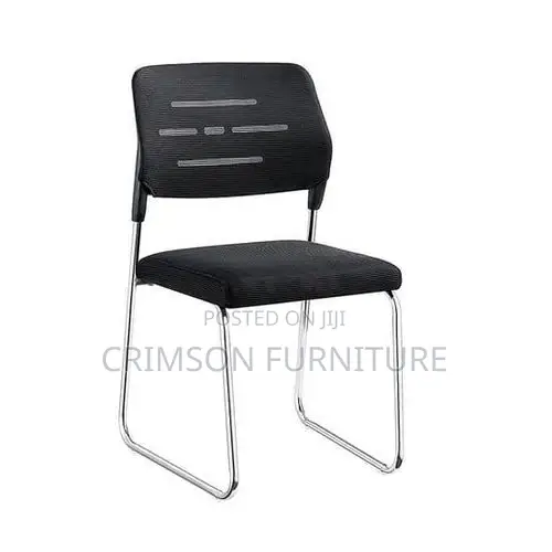 Leather Office Waiting Chair Black