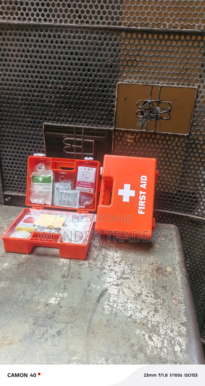 Medium Red First Aid Kit Covering Up to 30 People.