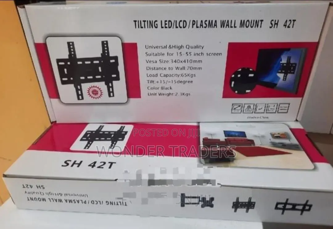 Tilting Wall Mounts/ TV Brackets 42t- (15"- 55")
