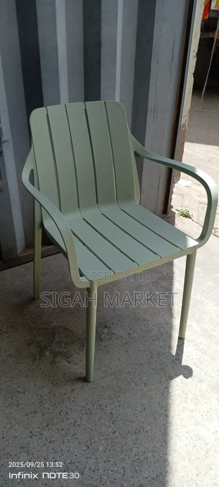 Waiting White and Black Chair Available