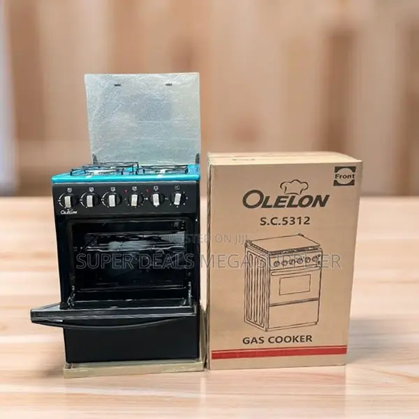 High-End Free Standing 4 Gas Cooker Burner With Electric Oven