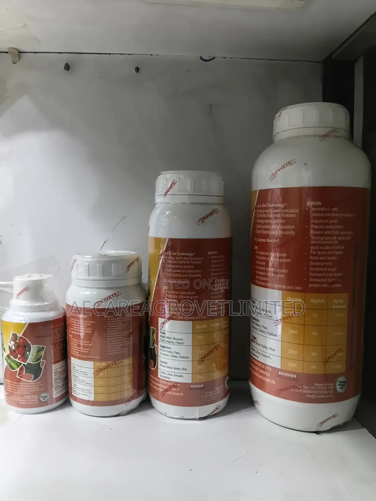Bonzin Algreen Gel Technology Foliar Fertilizer 100ml, 250ml,500ml, 1L