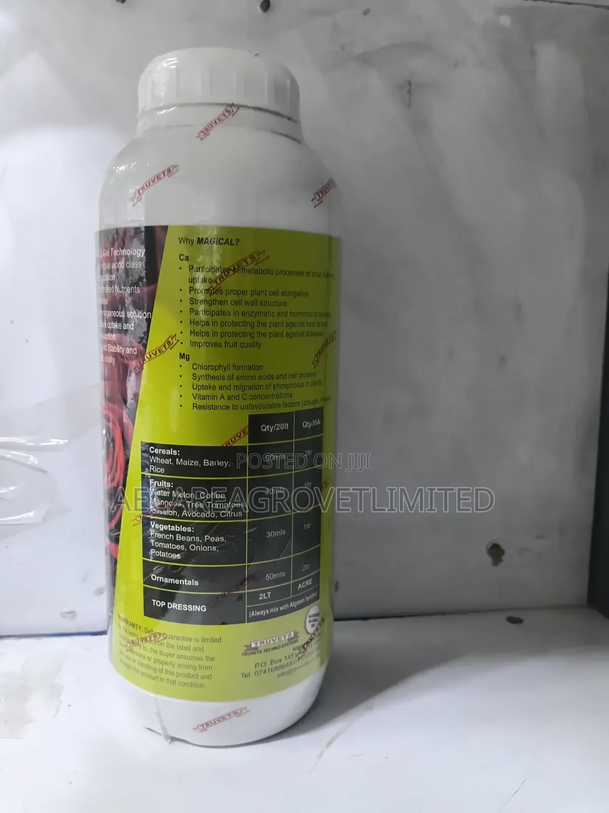 Magical Ca , Mg, B + Stimulants Foliar Fertilizer 1litre