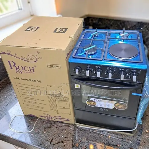 Household-Friendly Free Standing 4 Gas Cooker Burner + Electric Oven