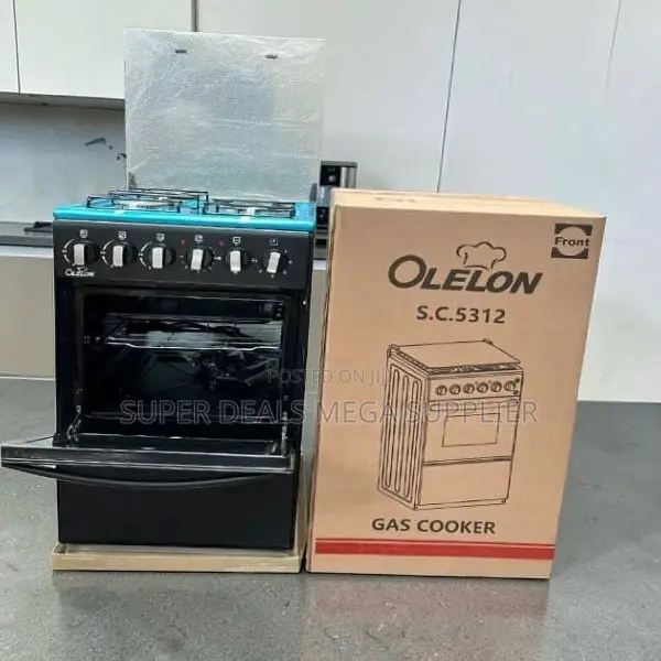 High-Capacity Free Standing 4 Gas Cooker Burner With Electric Oven