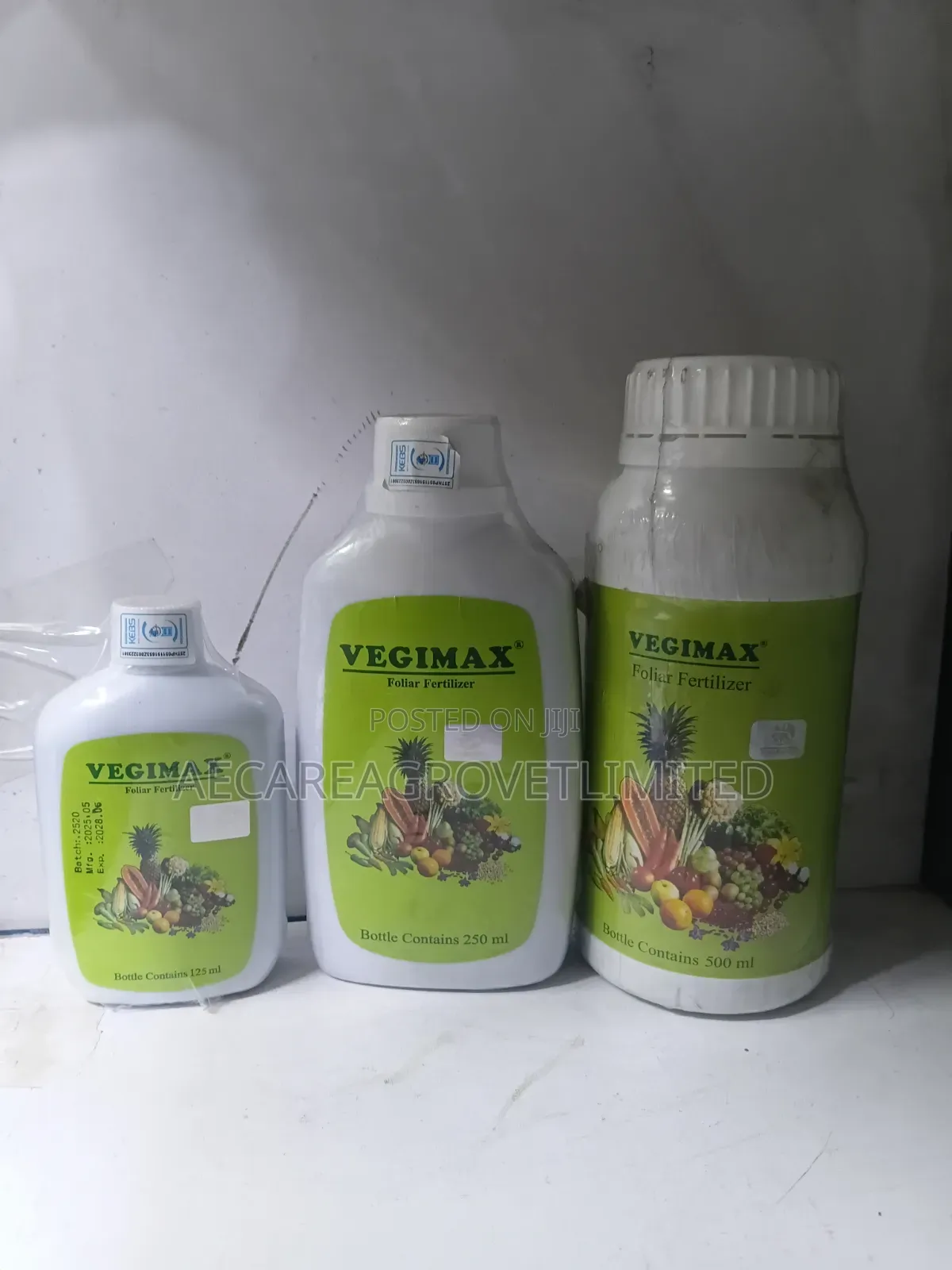 Vegimax Organic Foliar Fertilizer 125ml, 250ml, 500ml