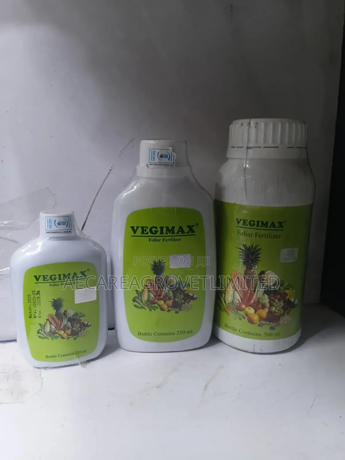 Vegimax Organic Foliar Fertilizer 125ml, 250ml, 500ml