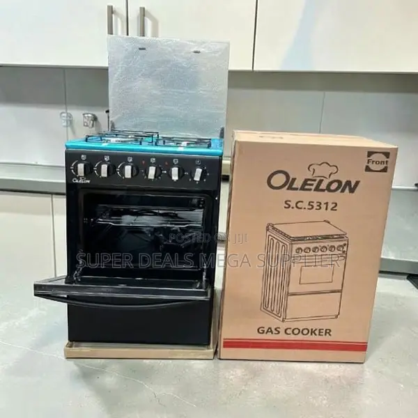 Robust Free Standing 4 Gas Cooker Burner With Electric Oven