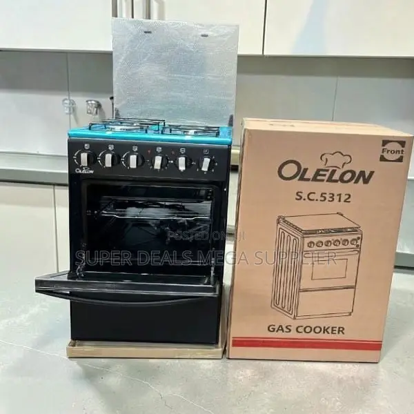 Multi Function Free Standing 4 Gas Cooker Burner With Electric Oven