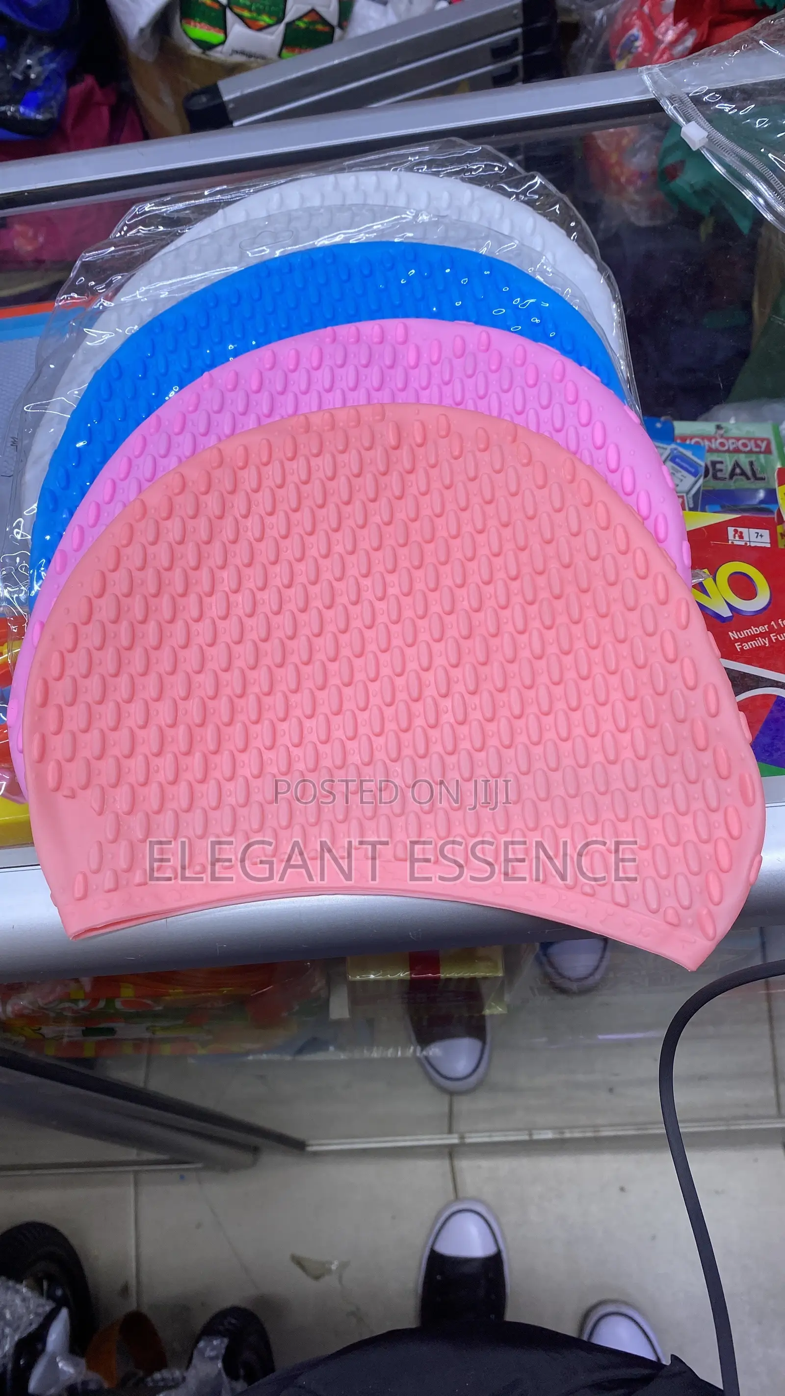 Silicone Swim Cap for Adults,long Hair and Ear Protection,waterproof