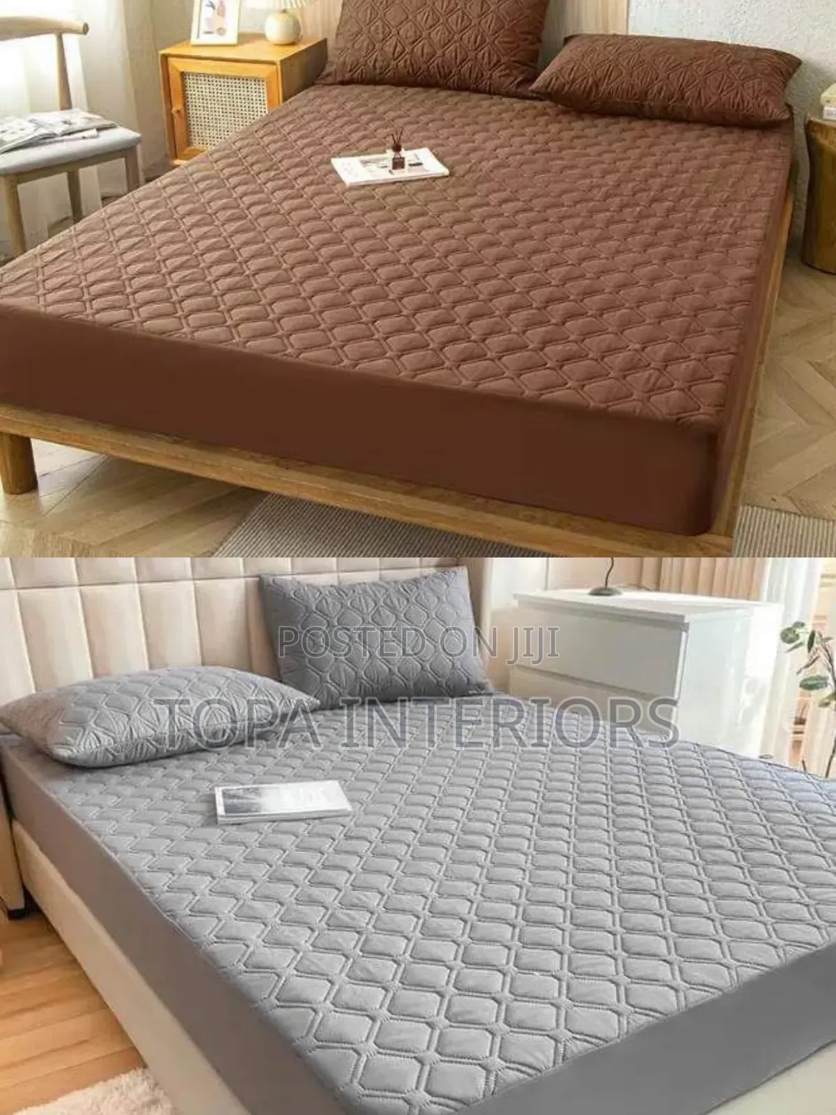 Easy to Clean Waterproof Mattress Protector Covers With Fitted Edges