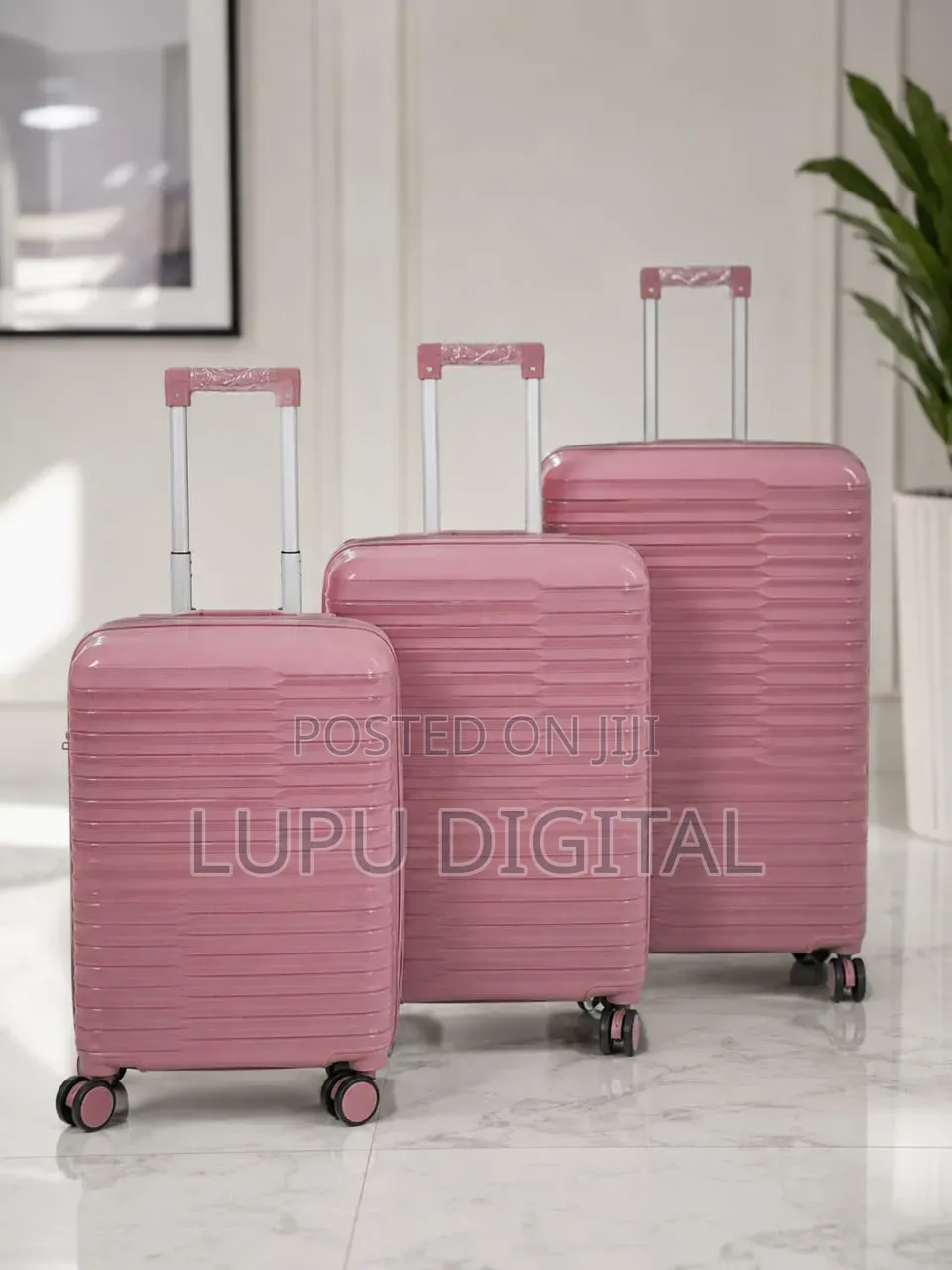 3 In1 Rubber Travel Suitcases