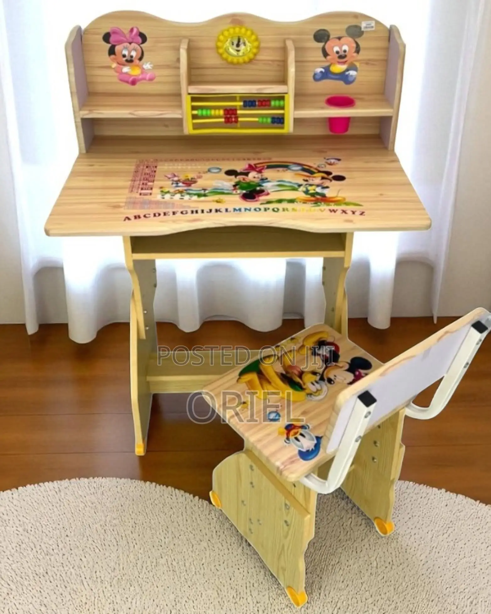 Office Desk : Study Wooden Kid's Desk and Chair Set