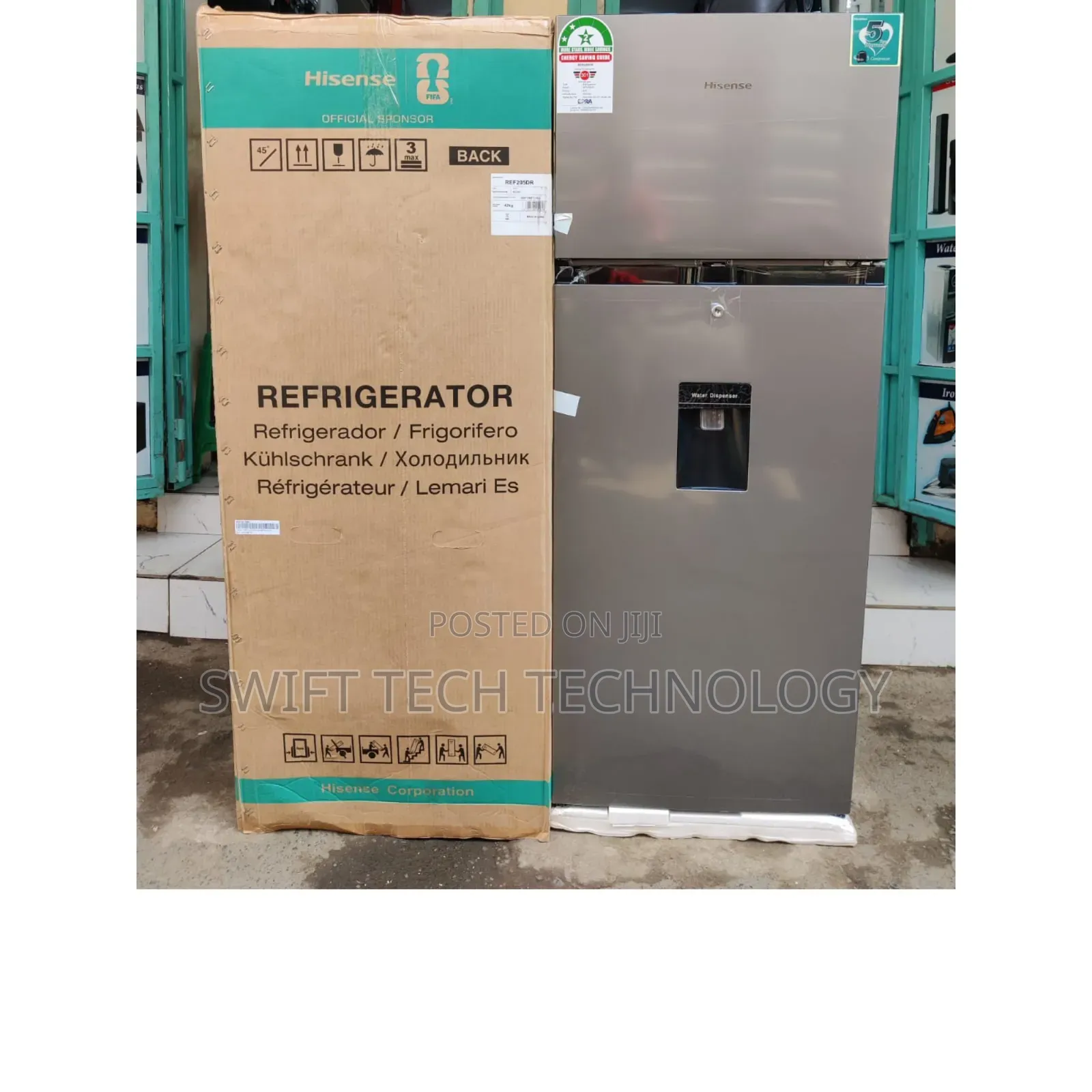 *Hisense Fridge 205Litres Direct Cool With Dispenser