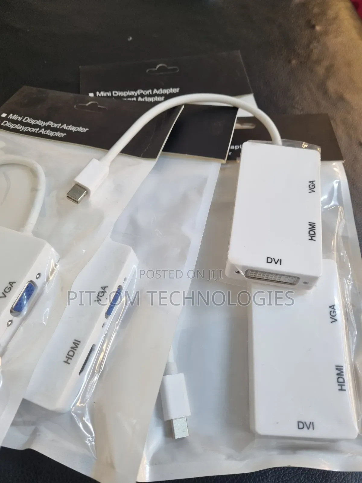 Mini Display to HDMI +VGA+DVI Adapter 3in1