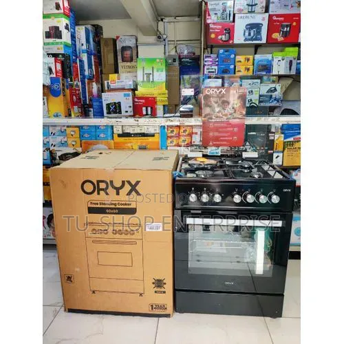 Mika ORYX 60x60 Standing Cooker – 3 Gas Burners + 1 RapidHot Plate