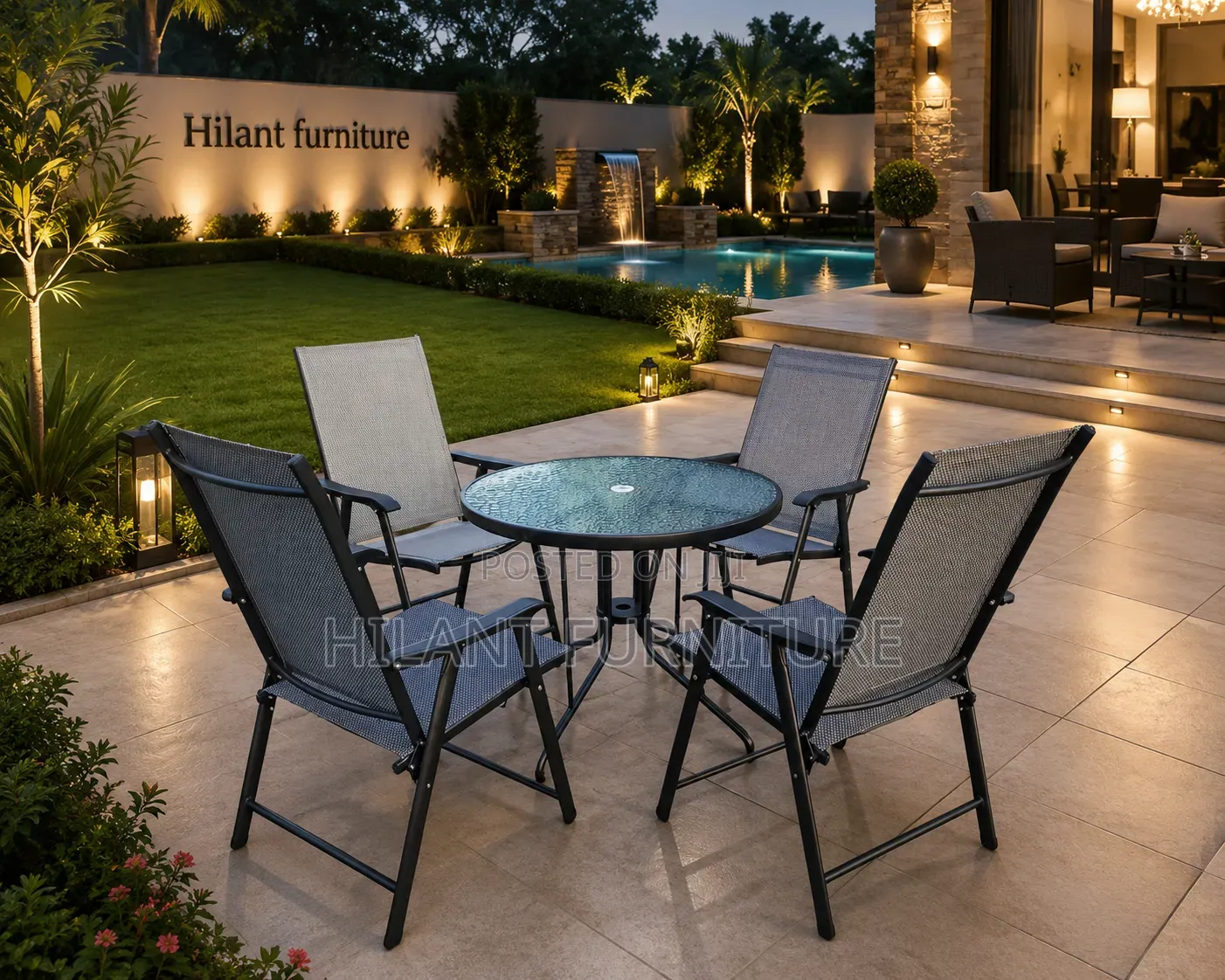 4-Seater Foldable Outdoor Set.