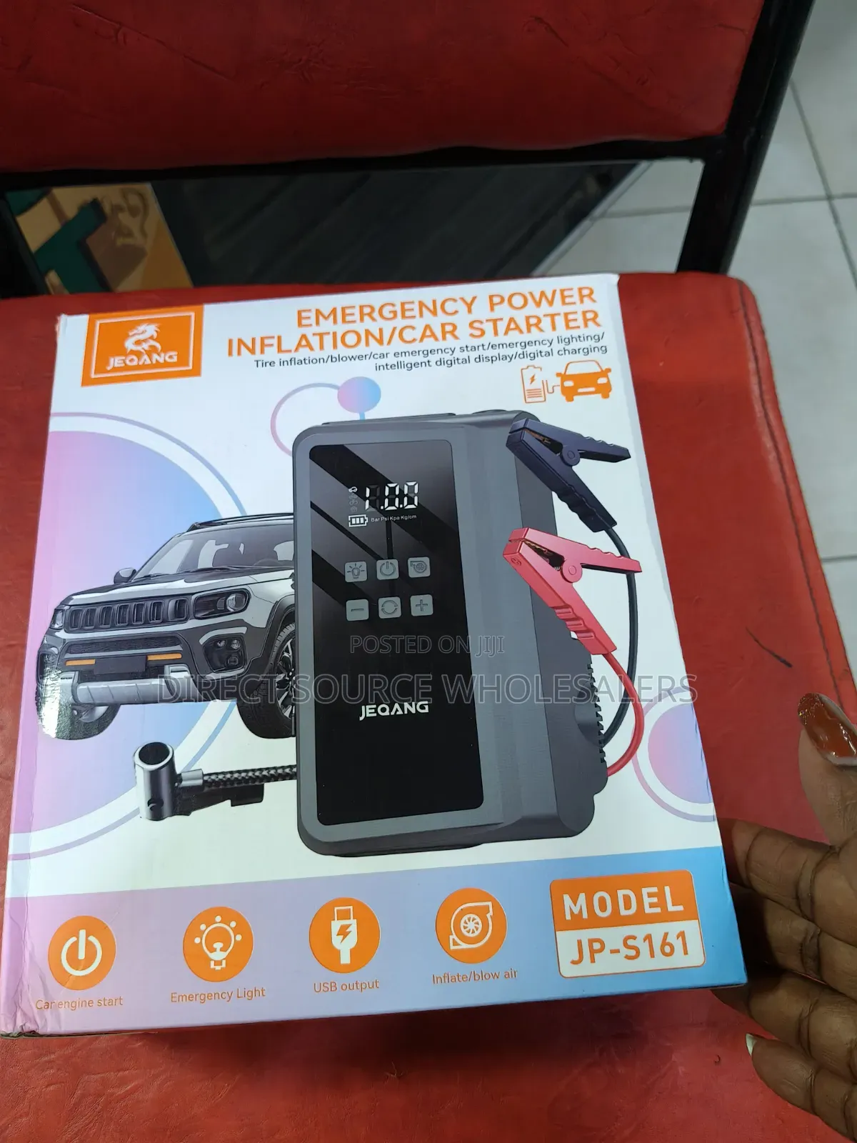 4-in-1 JP5161 Car Battery Jump Starter With LED Light