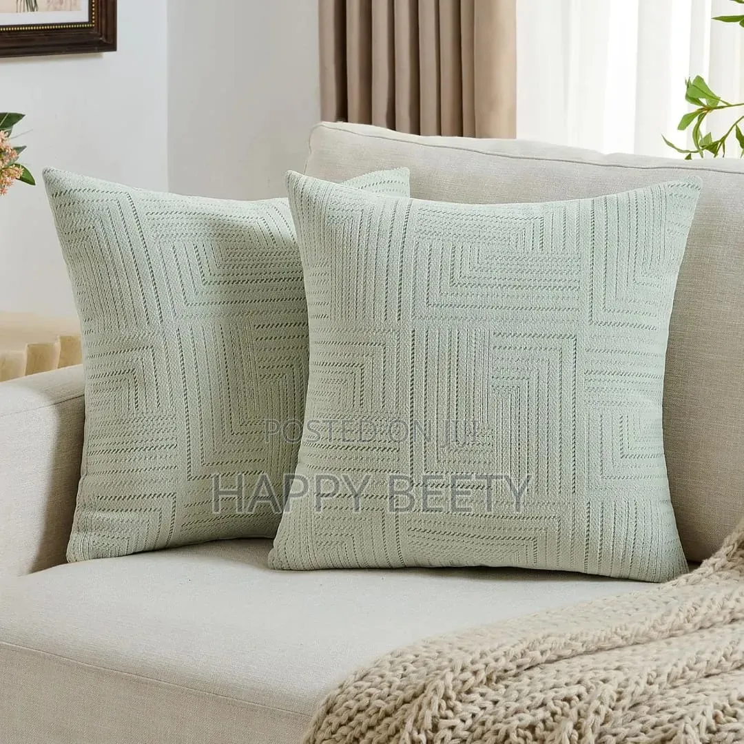 *Chenille Case With Elegant Luxury Jacquard Throw Pillow Covers