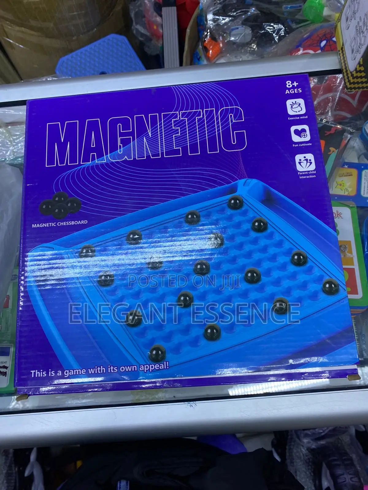 32 PCS Stones Magnetic Chess Board Game Toys Magnetic Chess