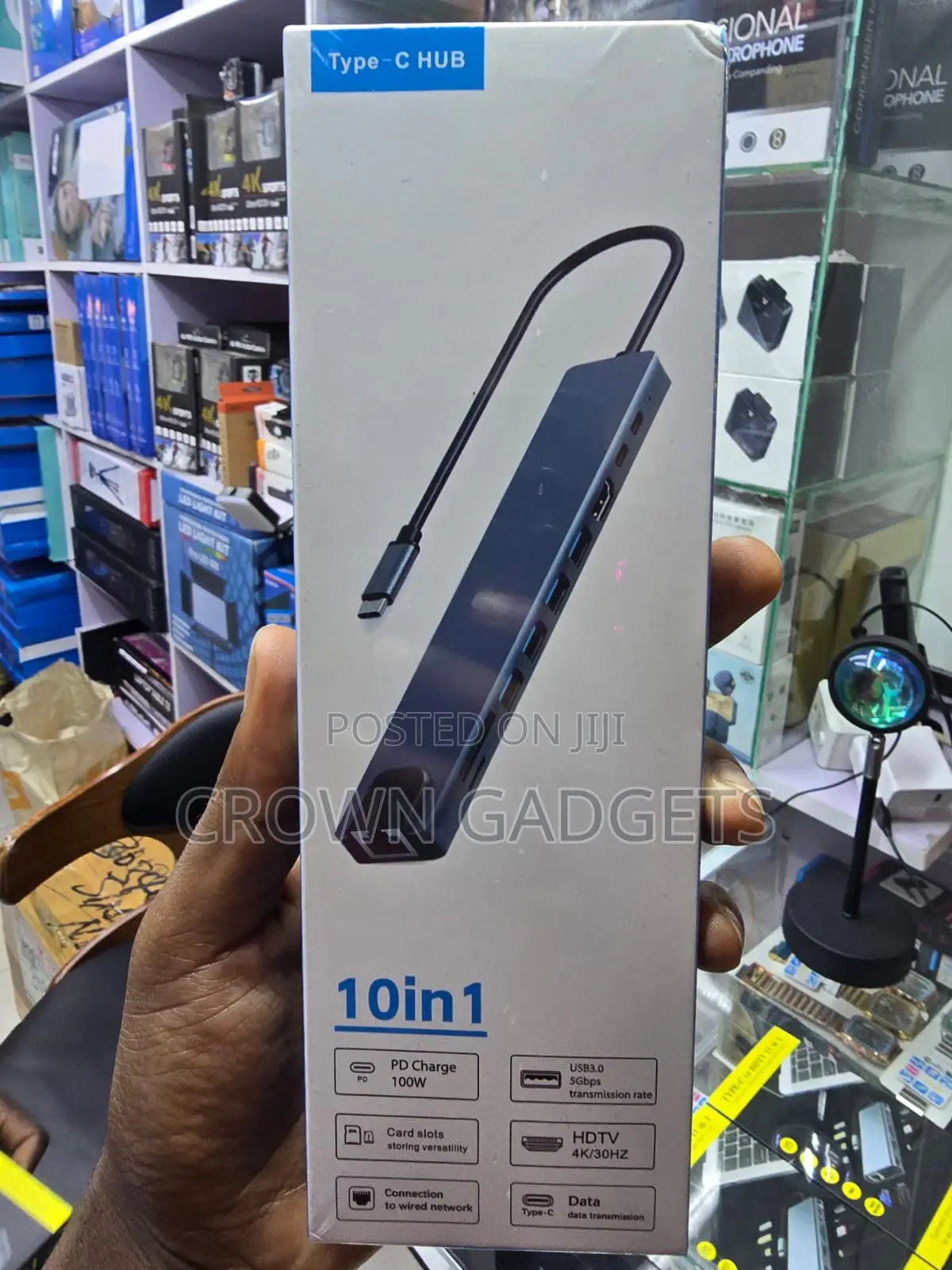 10-in-1 USB-C Hub, Docking Station for Laptop MacBook Tablet